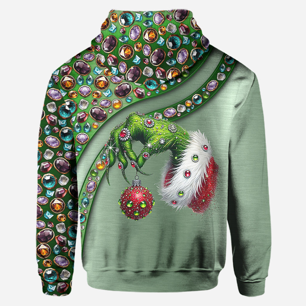 Personalized Grinch Christmas Hoodie & Leggings Custom Name Gift Hoodie & Leggings GradoCreations