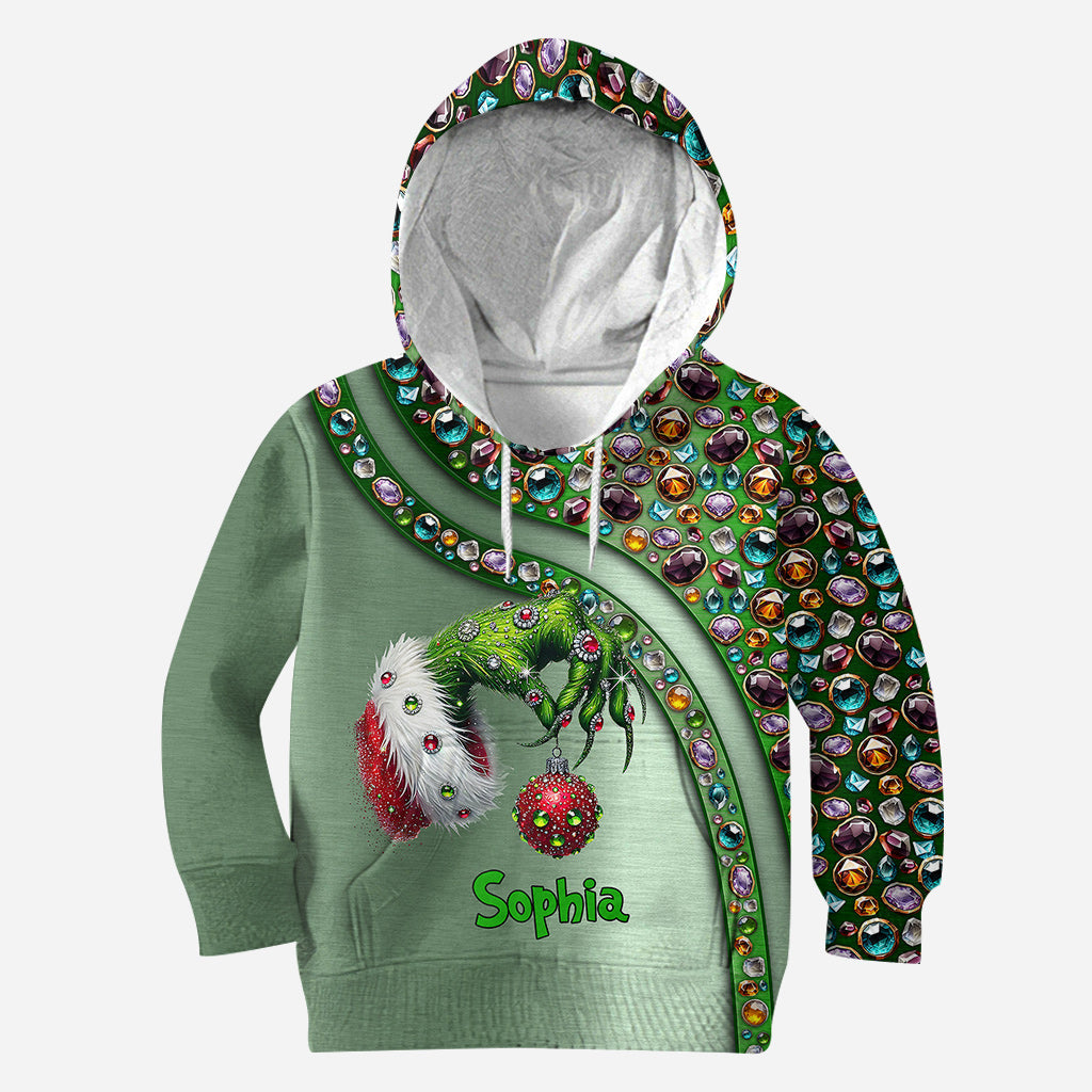 Personalized Grinch Christmas Hoodie & Leggings Custom Name Gift Hoodie & Leggings GradoCreations