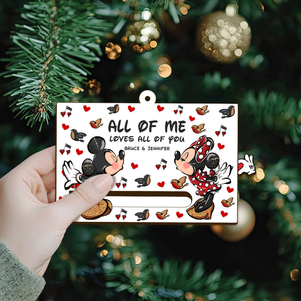 Personalized Sliding Ornament Custom Message Heart Design Sliding Ornament GradoCreations