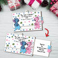 Personalized Sliding Ornament Ohana Gift for Couples Sliding Ornament GradoCreations