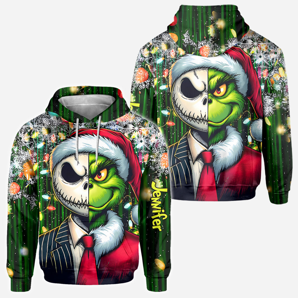 Personalized Grinch All-Over Shirt Custom Gift for Christmas All Over Shirt GradoCreations