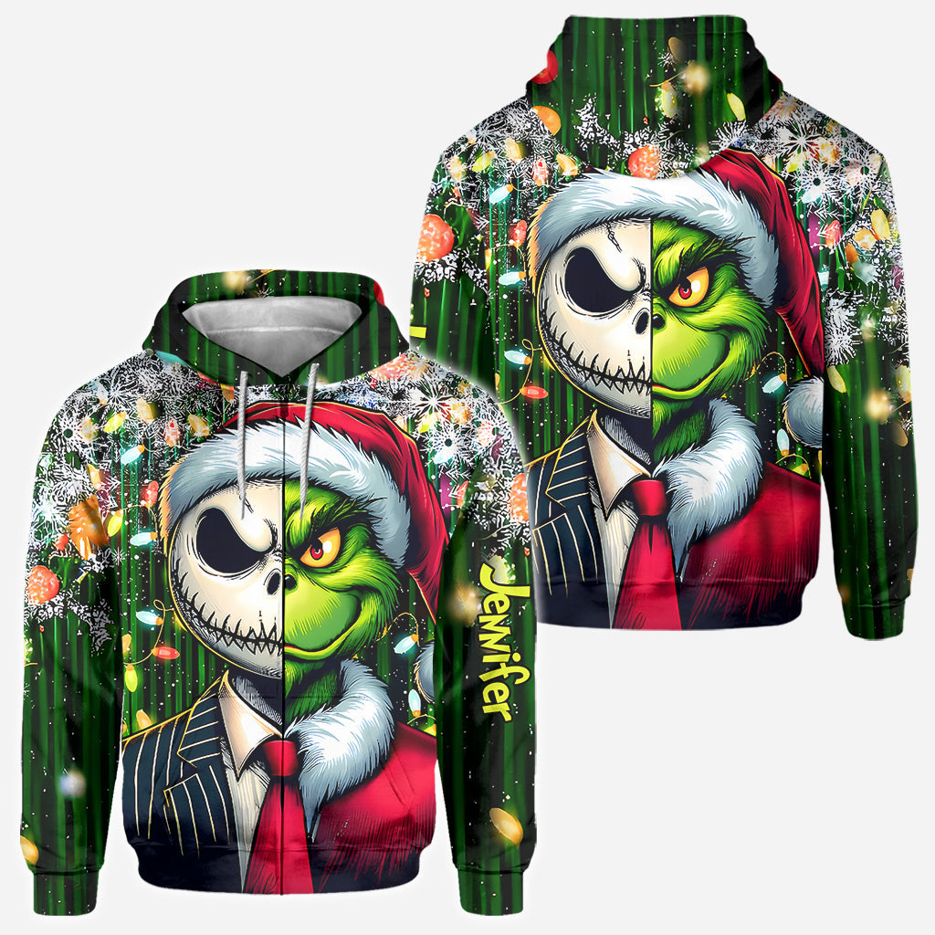 Personalized Grinch All-Over Shirt Custom Gift for Christmas All Over Shirt GradoCreations