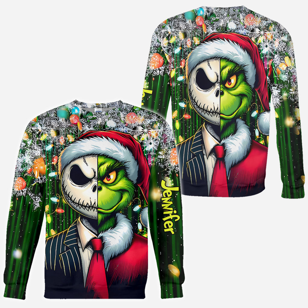 Personalized Grinch All-Over Shirt Custom Gift for Christmas All Over Shirt GradoCreations