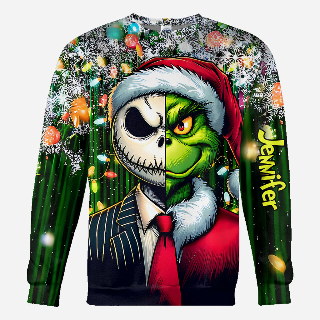 Personalized Grinch All-Over Shirt Custom Gift for Christmas All Over Shirt GradoCreations