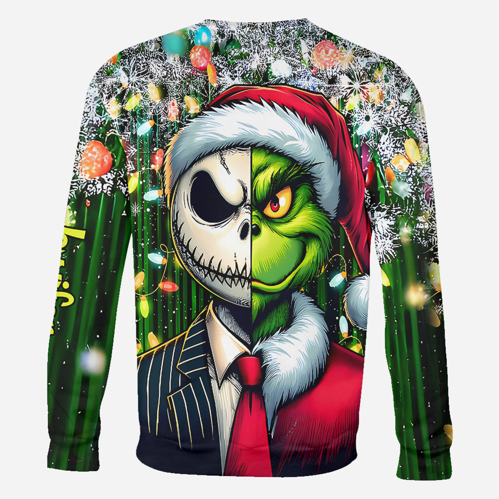 Personalized Grinch All-Over Shirt Custom Gift for Christmas All Over Shirt GradoCreations