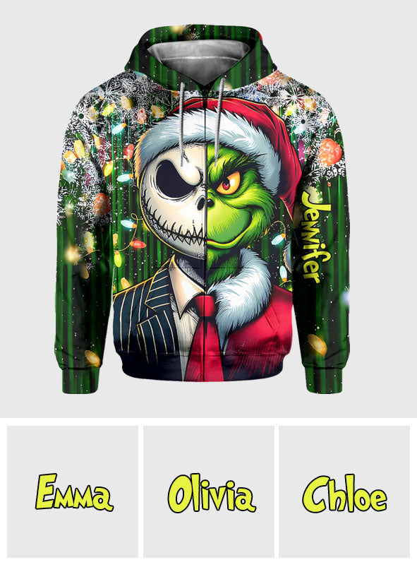 Personalized Grinch All-Over Shirt Custom Gift for Christmas All Over Shirt GradoCreations