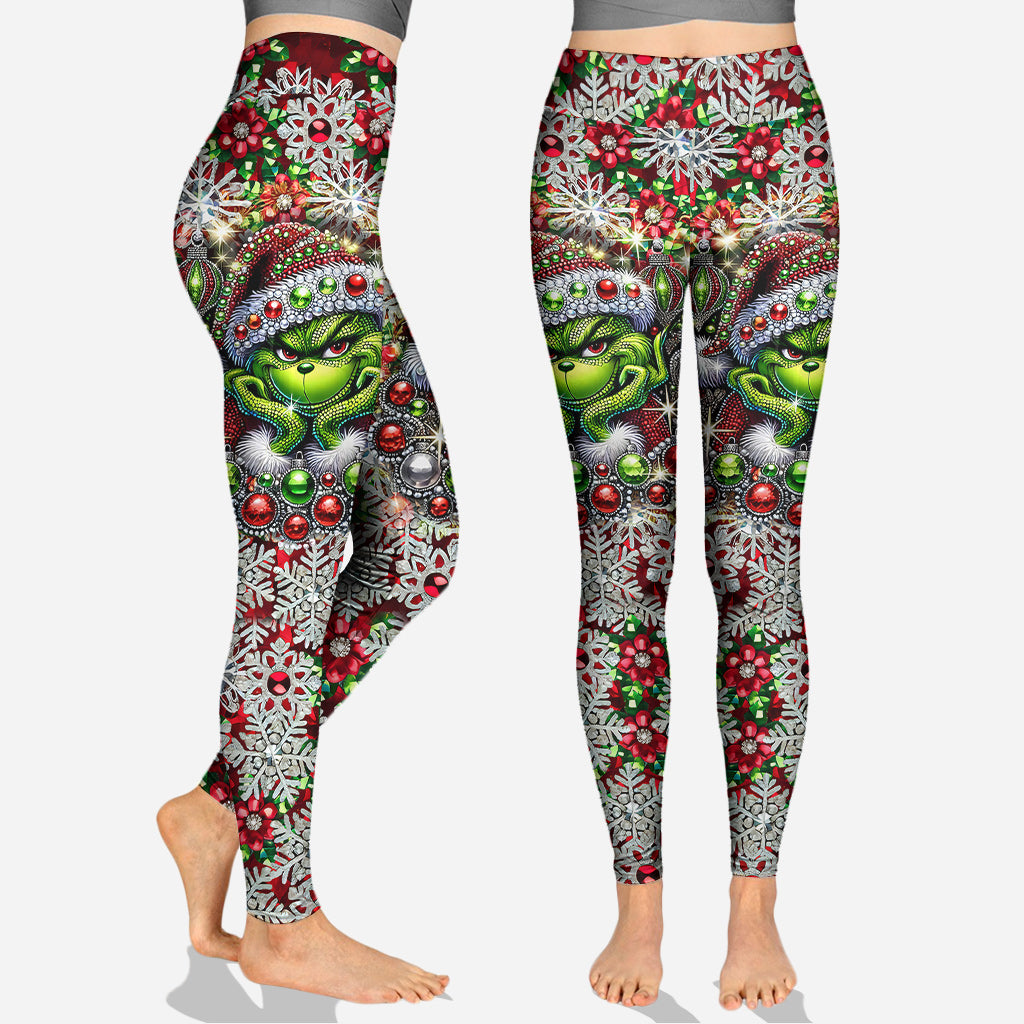 Personalized Grinch Hoodie & Leggings Christmas Gift for Family Hoodie & Leggings GradoCreations