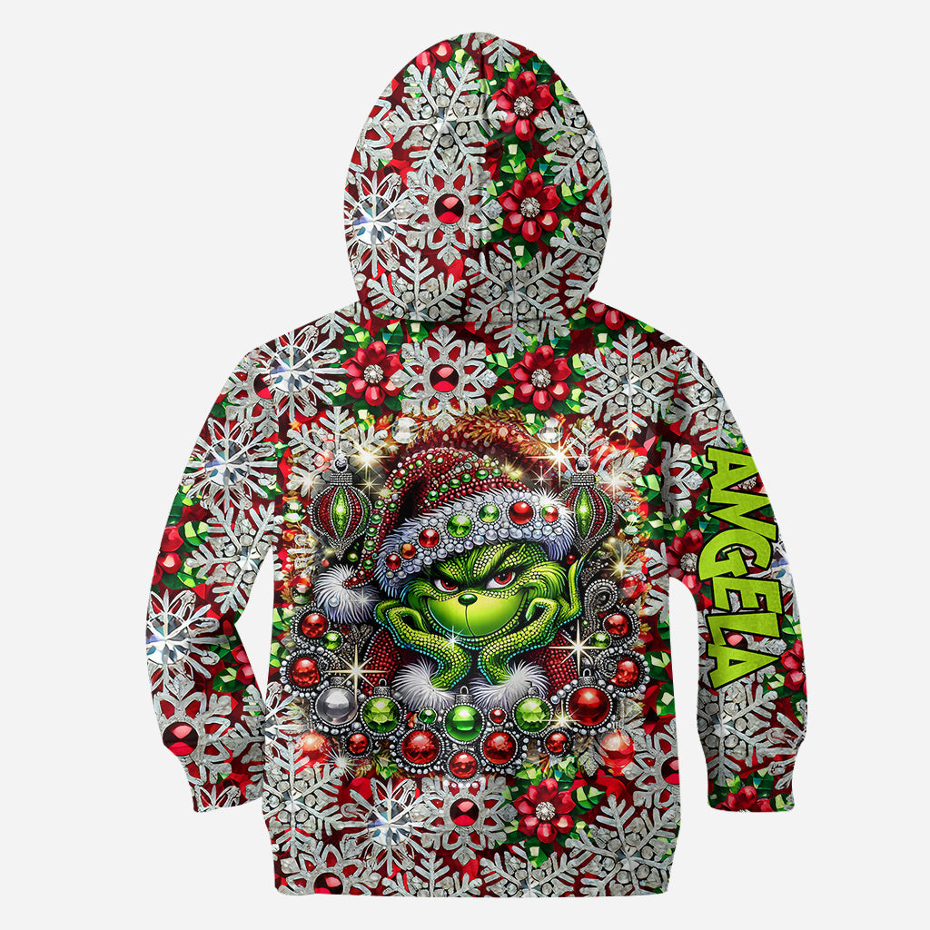 Personalized Grinch Hoodie & Leggings Christmas Gift for Family Hoodie & Leggings GradoCreations