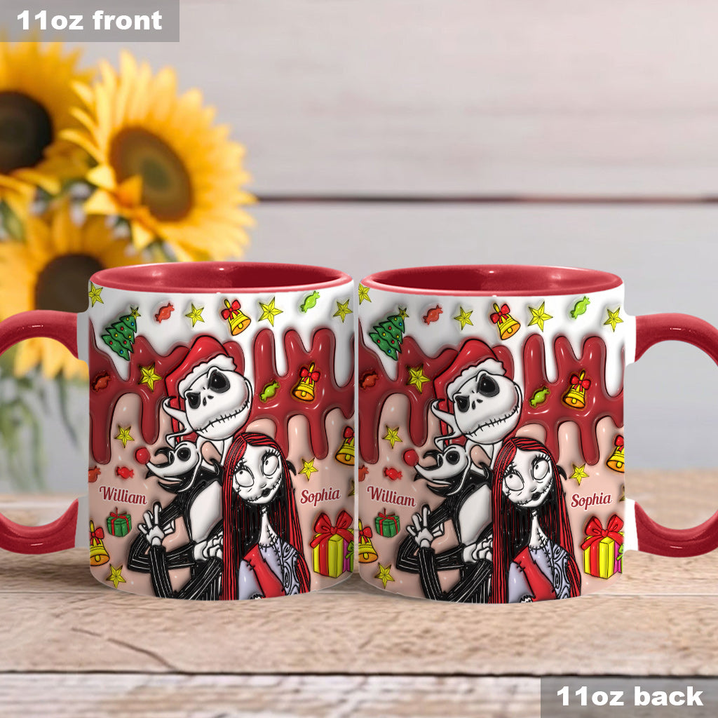 Personalized Nightmare Mug Custom Name Couples Gift Halloween Christmas Accent Mug GradoCreations