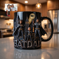 Personalized Color Changing Mug with Family Photo BatDad Gift for Dad