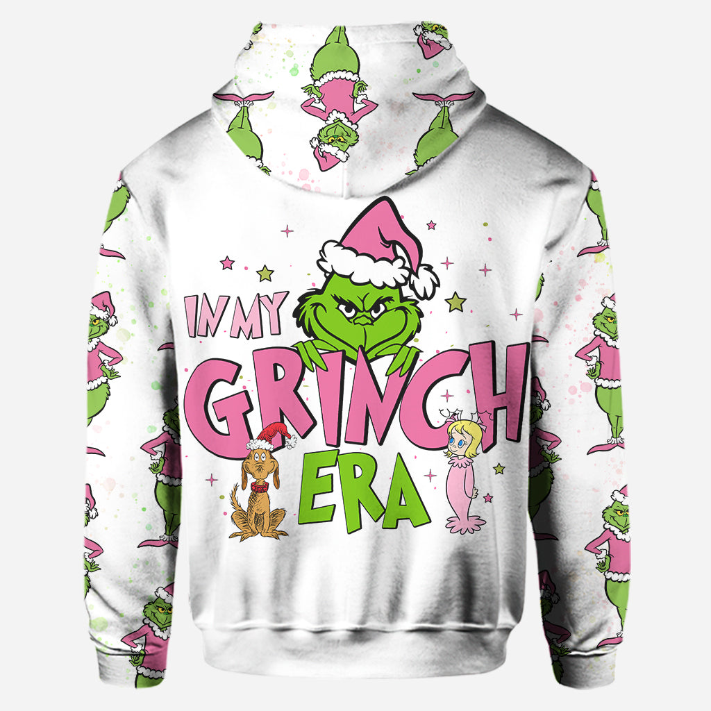 Personalized Grinch Era Christmas Hoodie and Leggings Set Hoodie & Leggings GradoCreations
