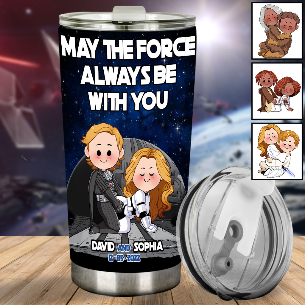 Personalized Star Wars Tumbler May The Force Be With You Gift for Couples Tumbler GradoCreations