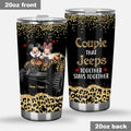 Personalized Couple Tumbler with 3D Print Custom Names Gift Tumbler GradoCreations