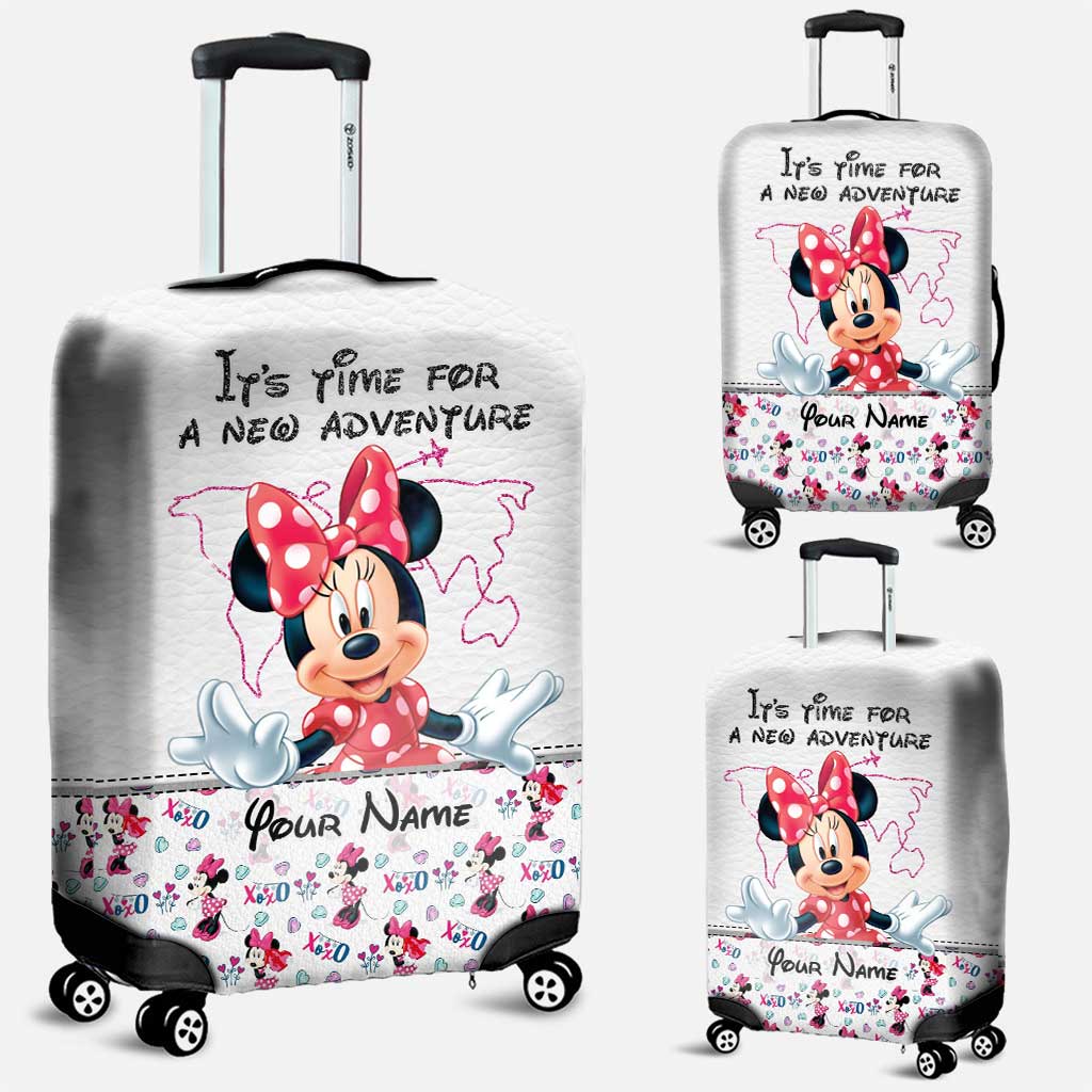 Personalized Mouse Luggage Cover Custom Name Travel Gift Luggage Cover GradoCreations