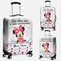 Personalized Mouse Luggage Cover Custom Name Travel Gift Luggage Cover GradoCreations