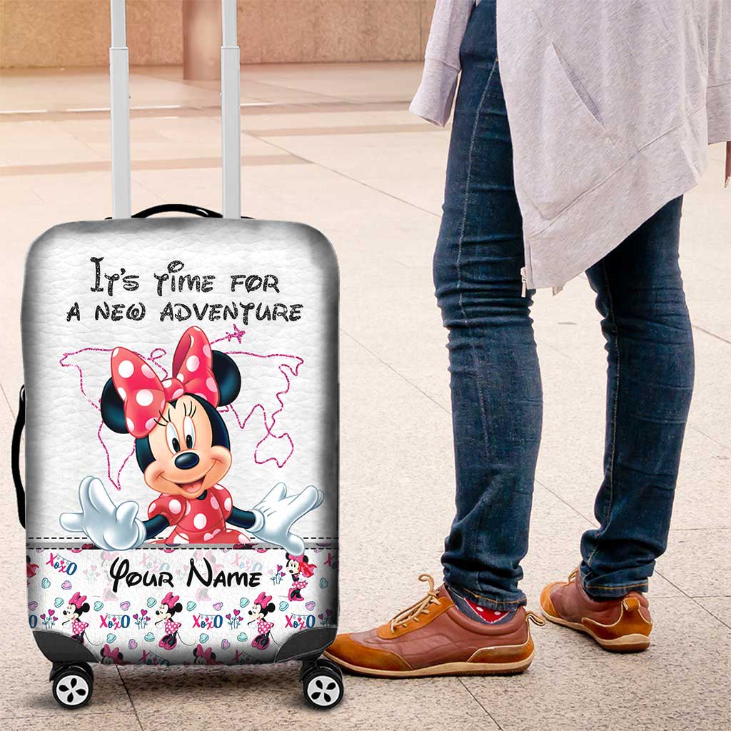 Personalized Mouse Luggage Cover Custom Name Travel Gift Luggage Cover GradoCreations