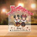Personalized Home Is Wherever I'm With You Acrylic Plaque Gift for Couple Custom Shaped Acrylic Plaque GradoCreations