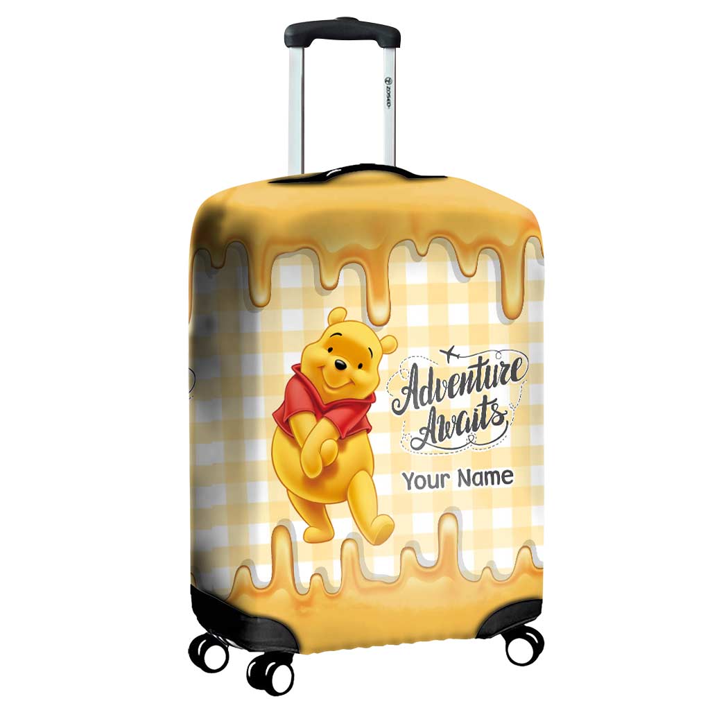 Personalized Winnie the Pooh Luggage Cover Custom Name Travel Gift Luggage Cover GradoCreations