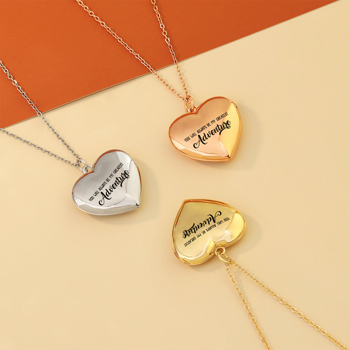 Personalized Heart Locket Pendant Necklace Custom Photo Gift for Mom Locket Pendant Necklace GradoCreations