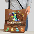 Personalized Grandmasaurus Tote Bag Custom Name Gift for Mom Tote Bag GradoCreations