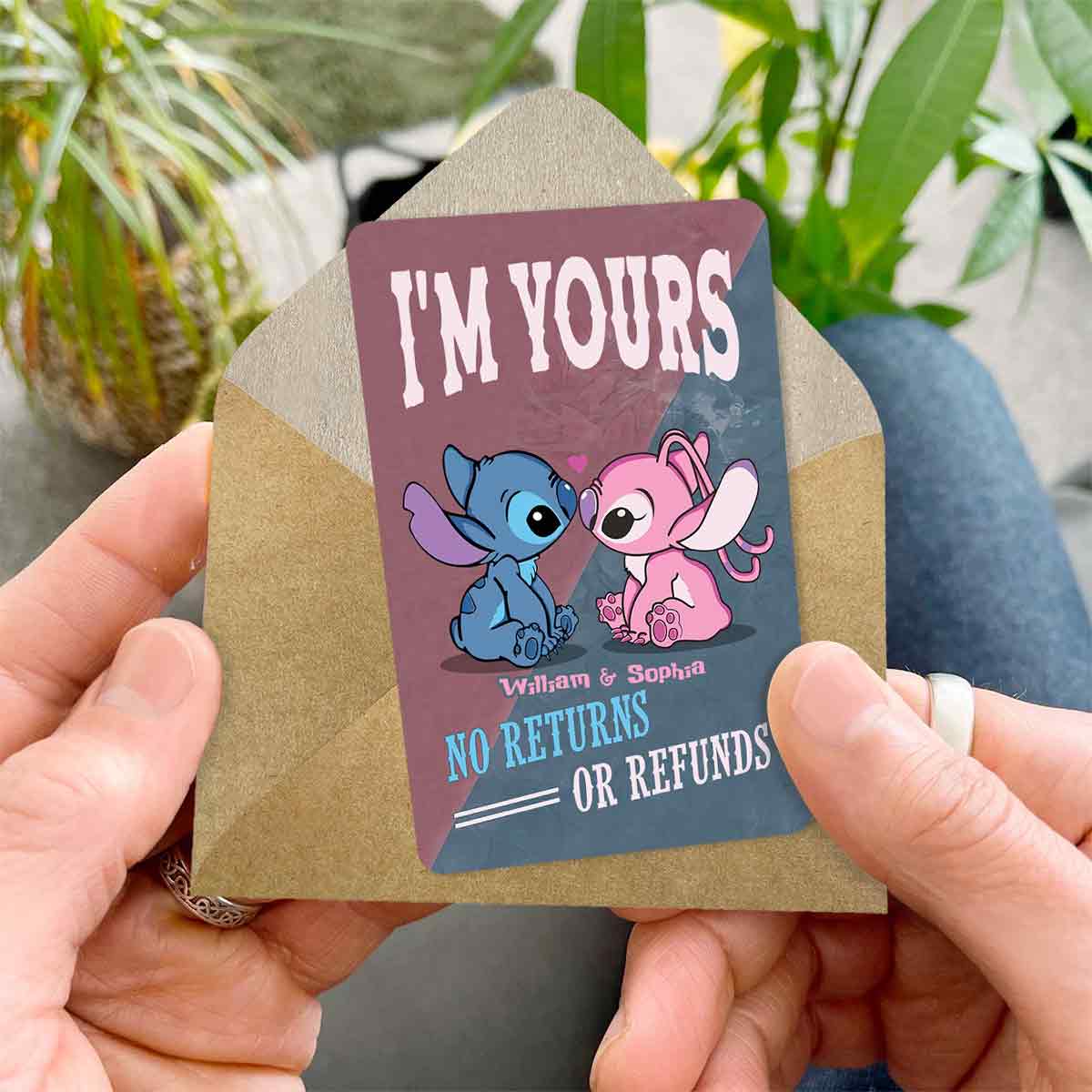 Personalized Metal Ohana Wallet Insert Card with Custom Message Gift for Couples Wallet Insert Card GradoCreations