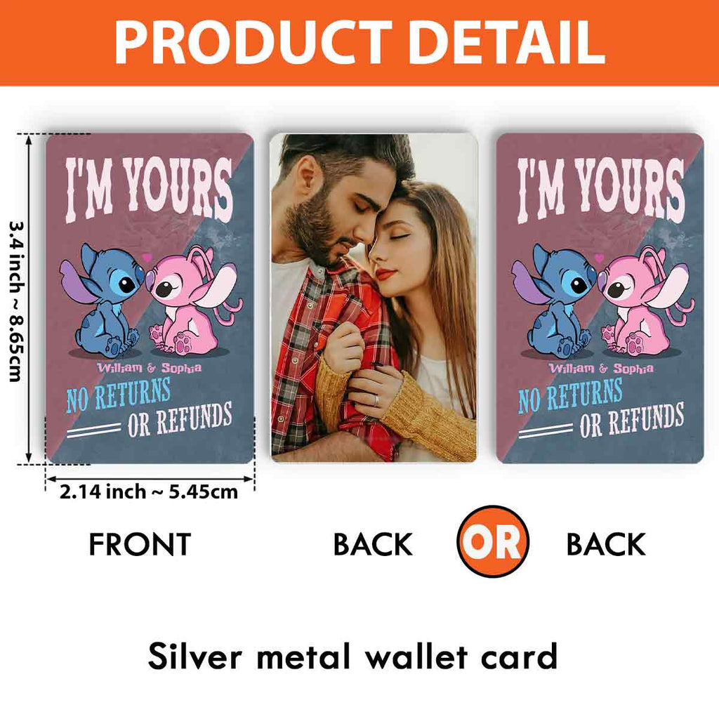 Personalized Metal Ohana Wallet Insert Card with Custom Message Gift for Couples Wallet Insert Card GradoCreations