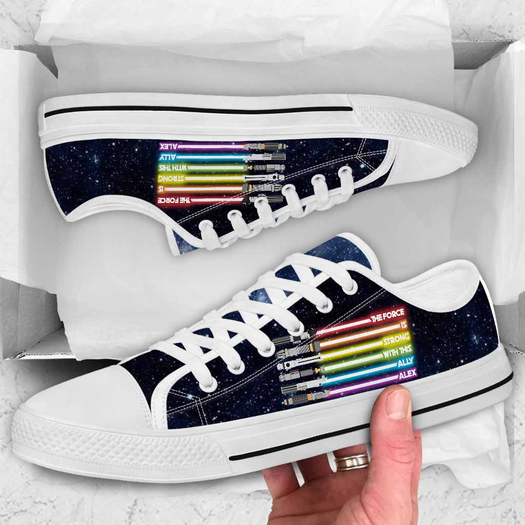 Personalized LGBT Support Low Top Shoes Custom Name Gift Low Top Shoes GradoCreations