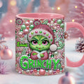 Personalized Merry Grinchmas Accent Mug Custom Name for Christmas Accent Mug GradoCreations