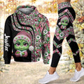 Merry Grinchmas Personalized Hoodie and Leggings Set for Christmas Hoodie & Leggings GradoCreations