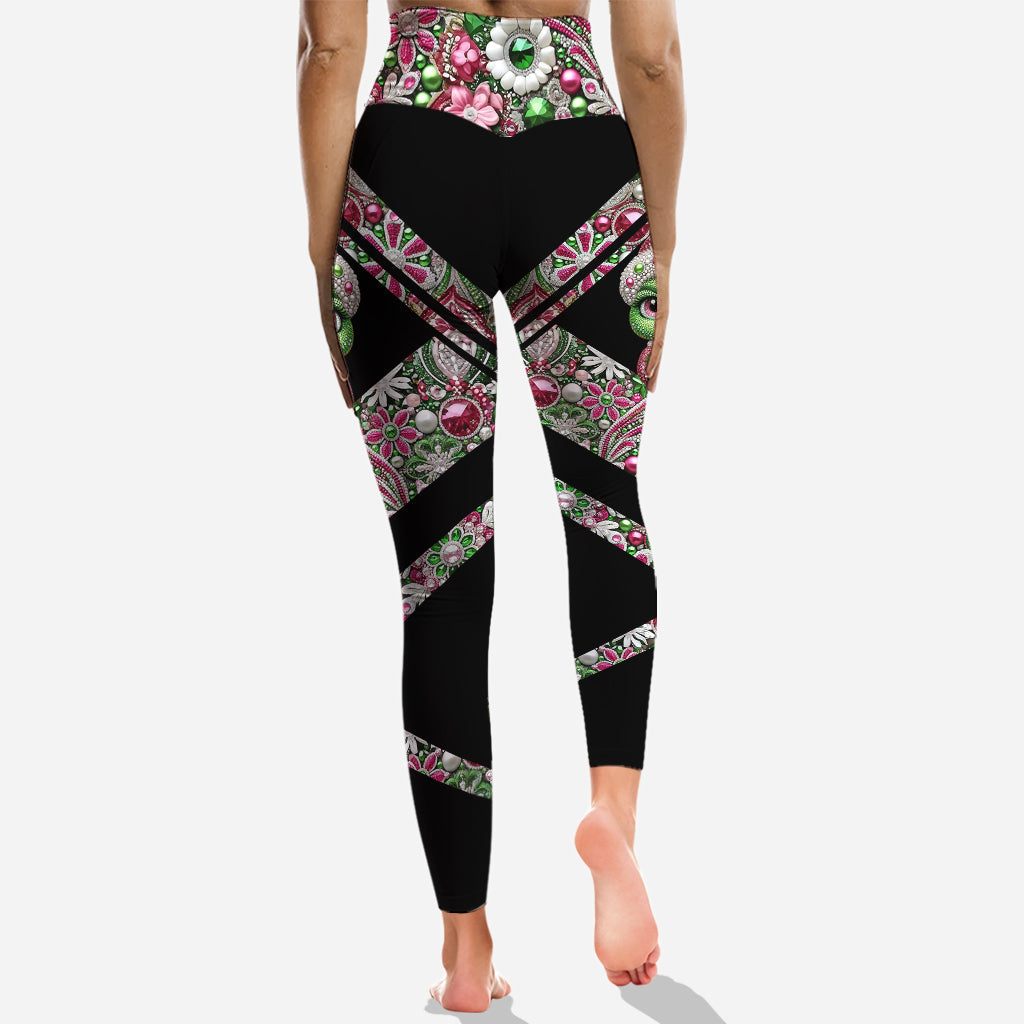 Merry Grinchmas Personalized Hoodie and Leggings Set for Christmas Hoodie & Leggings GradoCreations
