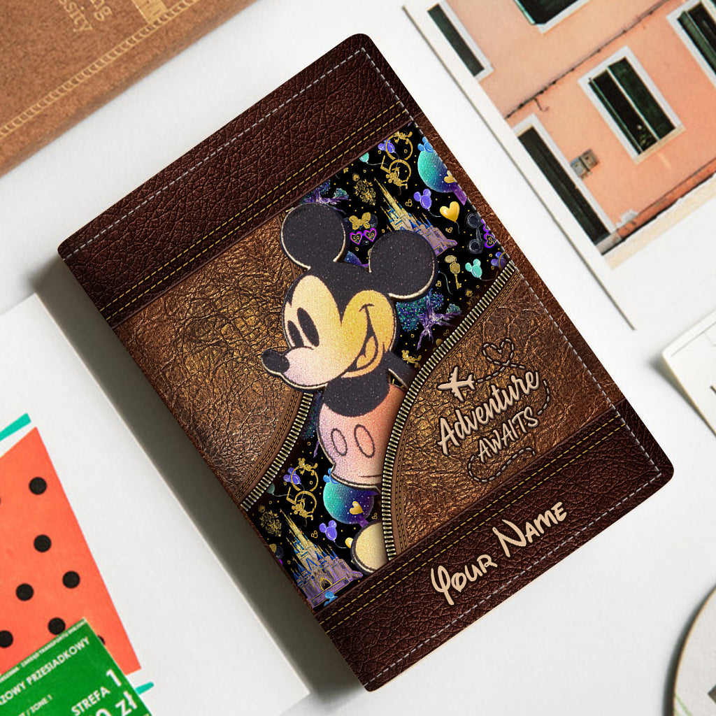 Personalized Magic Mouse Ears Passport Holder Custom Name Gift Passport Holder GradoCreations