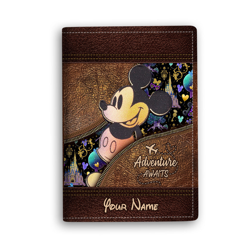 Personalized Magic Mouse Ears Passport Holder Custom Name Gift Passport Holder GradoCreations