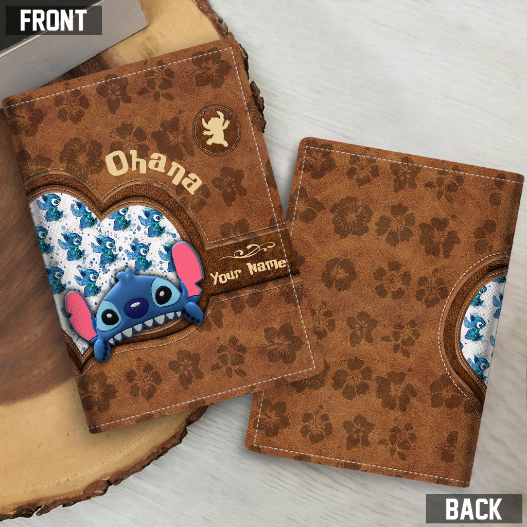 Personalized Ohana Passport Holder Custom Name Travel Gift Passport Holder GradoCreations