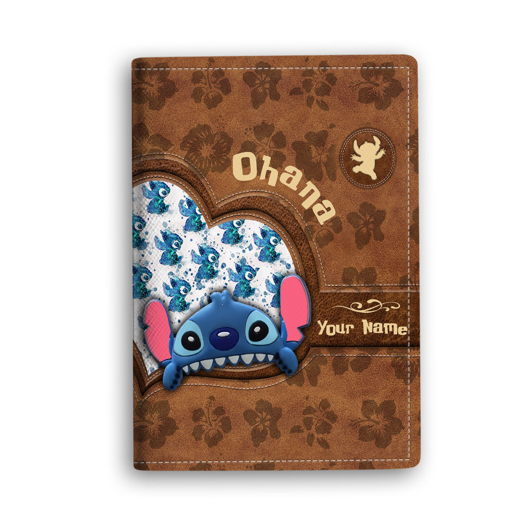 Personalized Ohana Passport Holder Custom Name Travel Gift Passport Holder GradoCreations