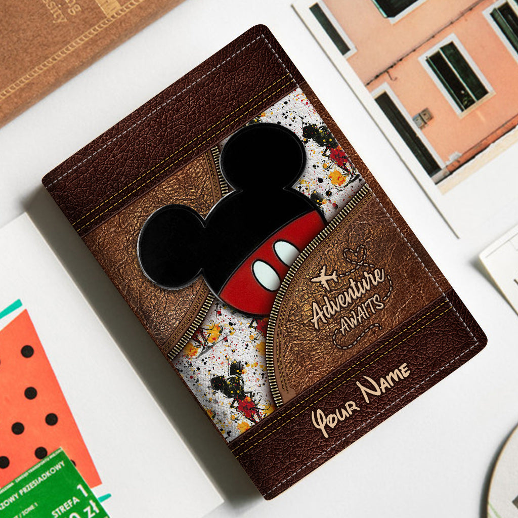 Personalized Magic Mouse Ears Passport Holder Gift for Travel Passport Holder GradoCreations