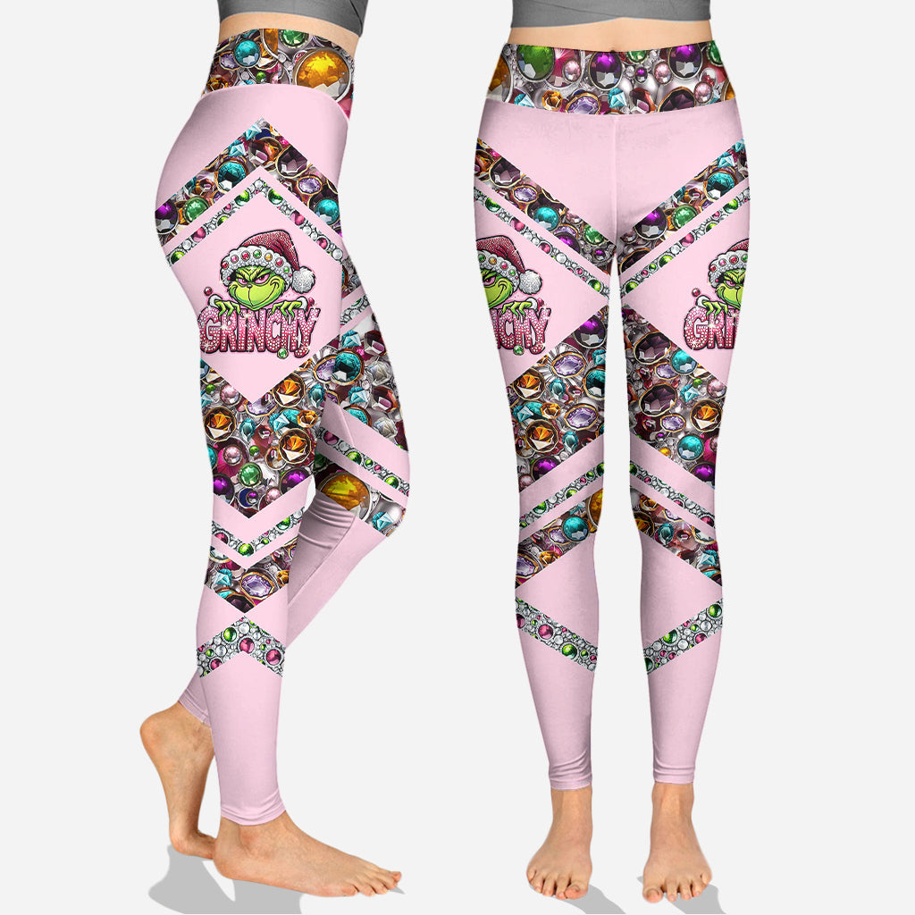 Custom Name Grinch Christmas Hoodie & Leggings Gift Set Hoodie & Leggings GradoCreations
