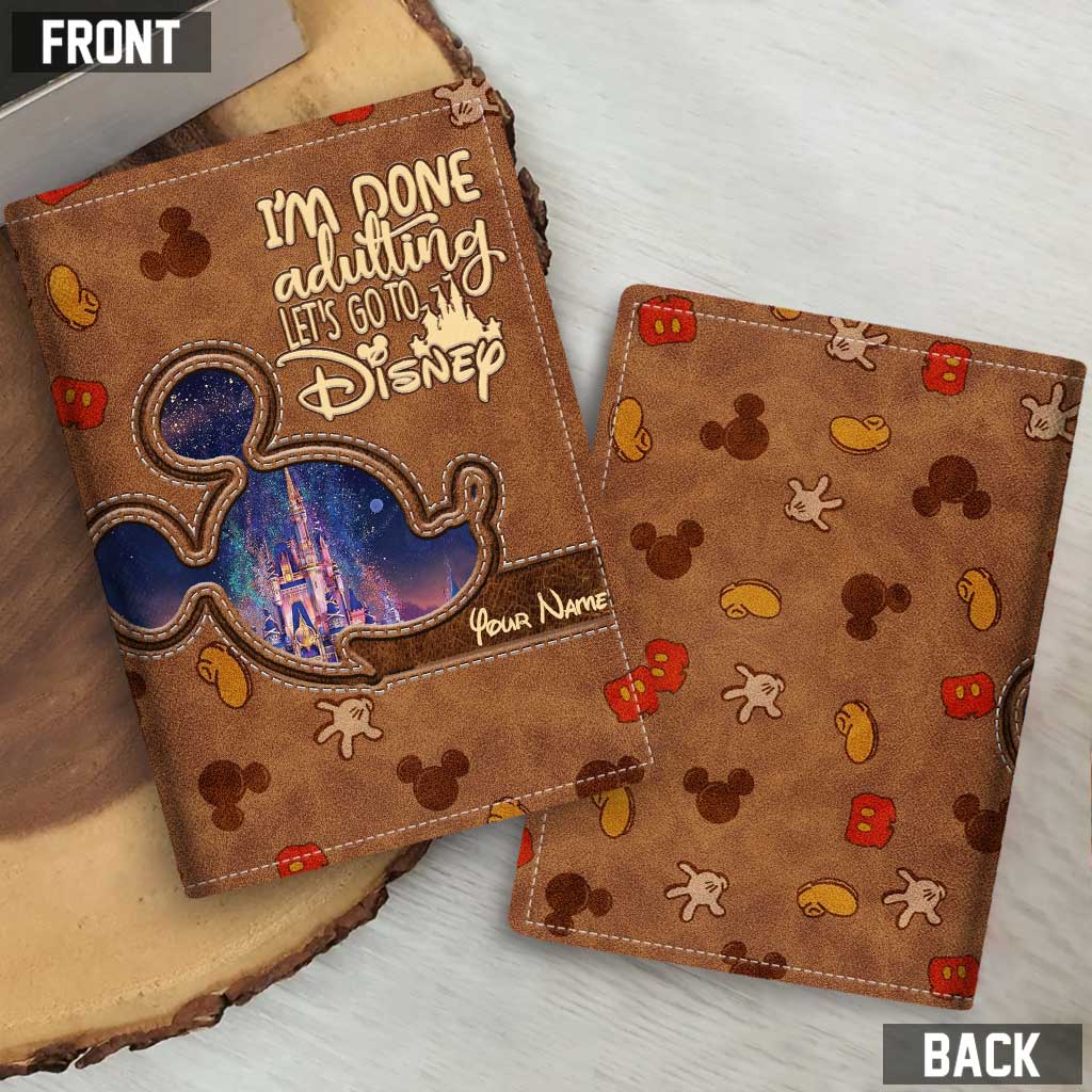 Personalized Disney Passport Holder Custom Name Travel Gift Passport Holder GradoCreations