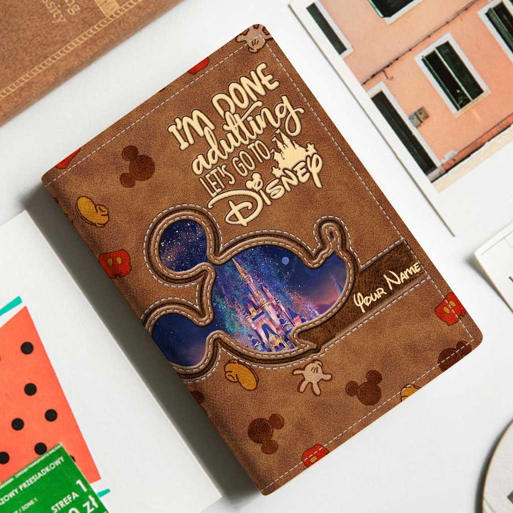 Personalized Disney Passport Holder Custom Name Travel Gift Passport Holder GradoCreations