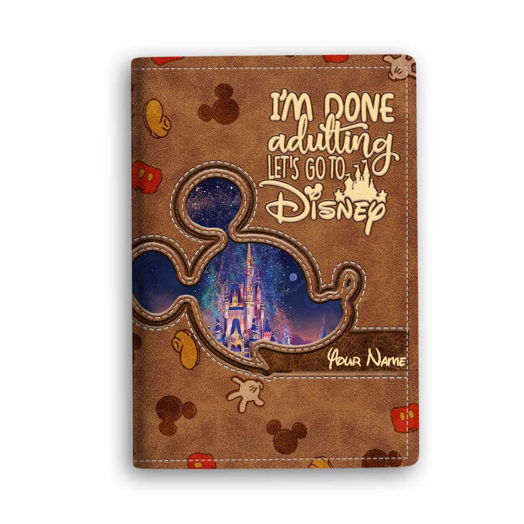 Personalized Disney Passport Holder Custom Name Travel Gift Passport Holder GradoCreations