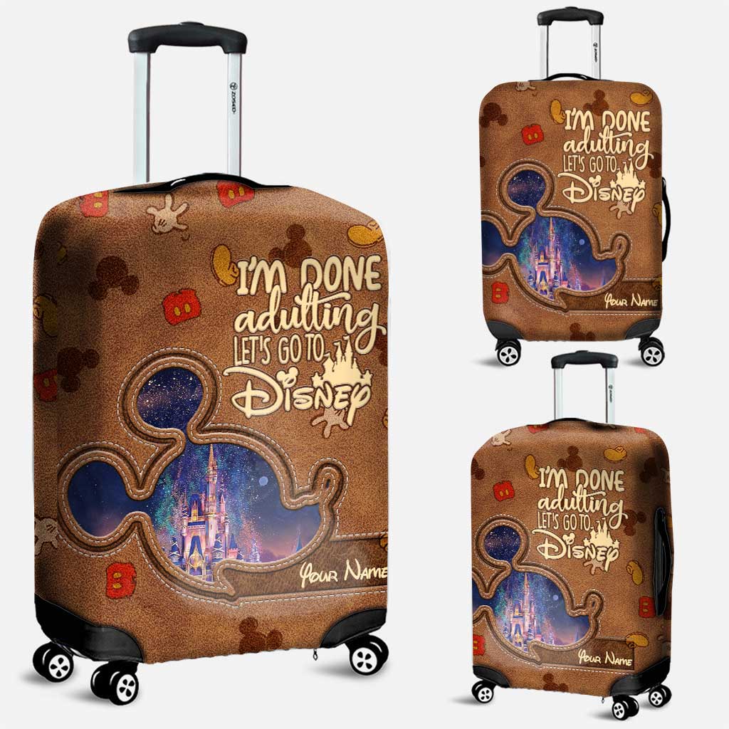 Personalized Disney Luggage Cover Custom Name Travel Gift Luggage Cover GradoCreations