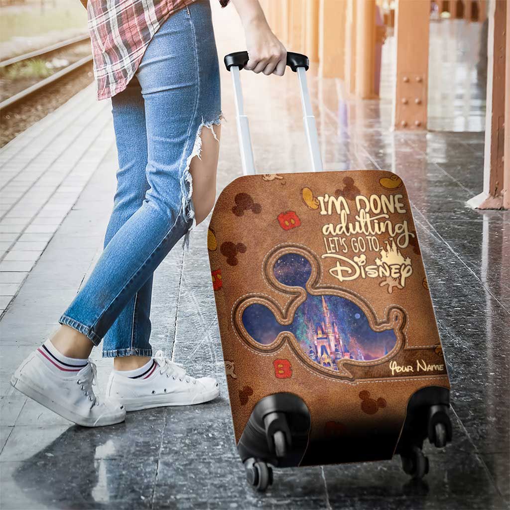 Personalized Disney Luggage Cover Custom Name Travel Gift Luggage Cover GradoCreations