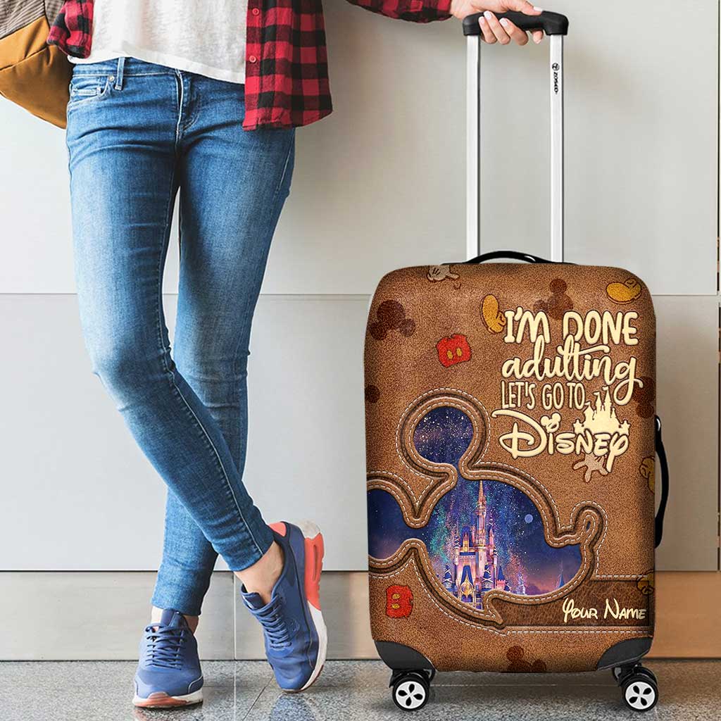 Personalized Disney Luggage Cover Custom Name Travel Gift Luggage Cover GradoCreations
