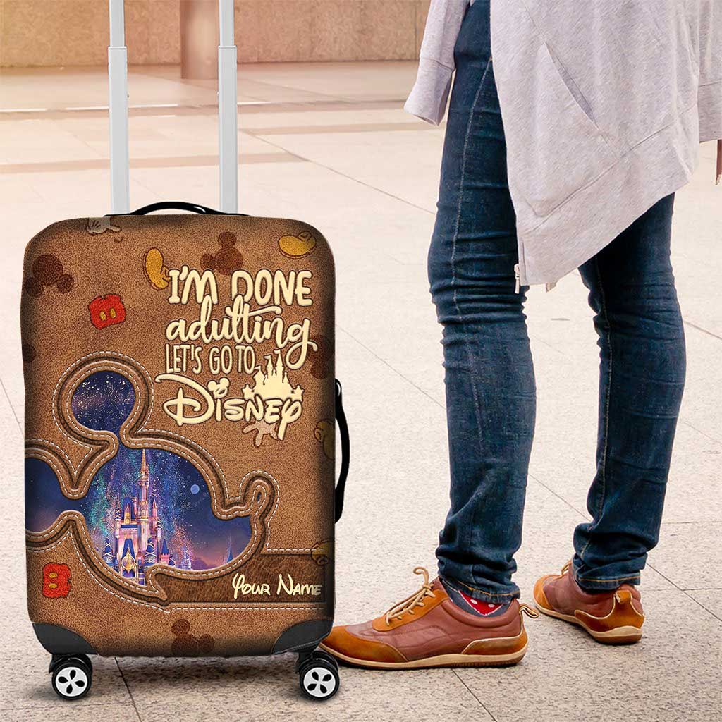 Personalized Disney Luggage Cover Custom Name Travel Gift Luggage Cover GradoCreations