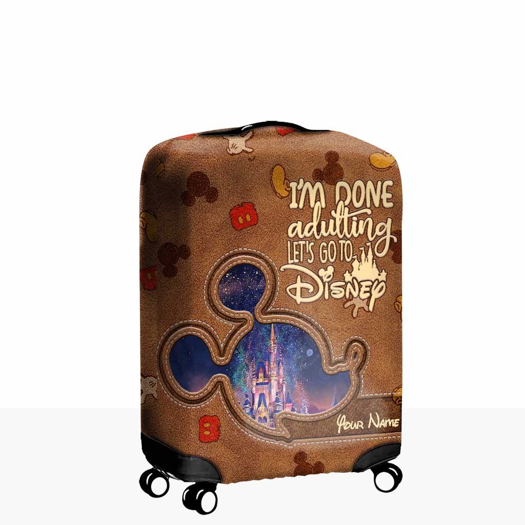 Personalized Disney Luggage Cover Custom Name Travel Gift Luggage Cover GradoCreations