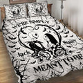 Personalized Nightmare Before Christmas Quilt Set for Couples Quilt Set GradoCreations
