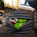Personalized Christmas Round Rug with Grinch Design for Holiday Decor Round Rug GradoCreations