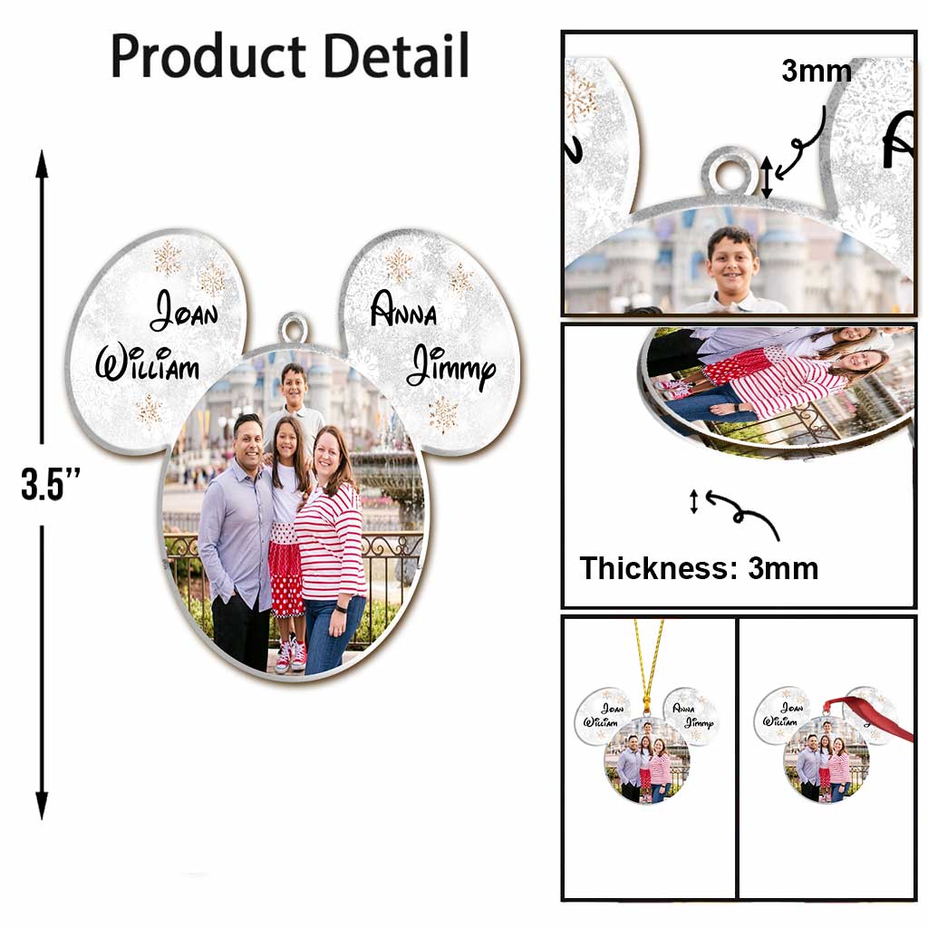 Personalized Mouse Ornament Custom Name Christmas Gift Ornament GradoCreations