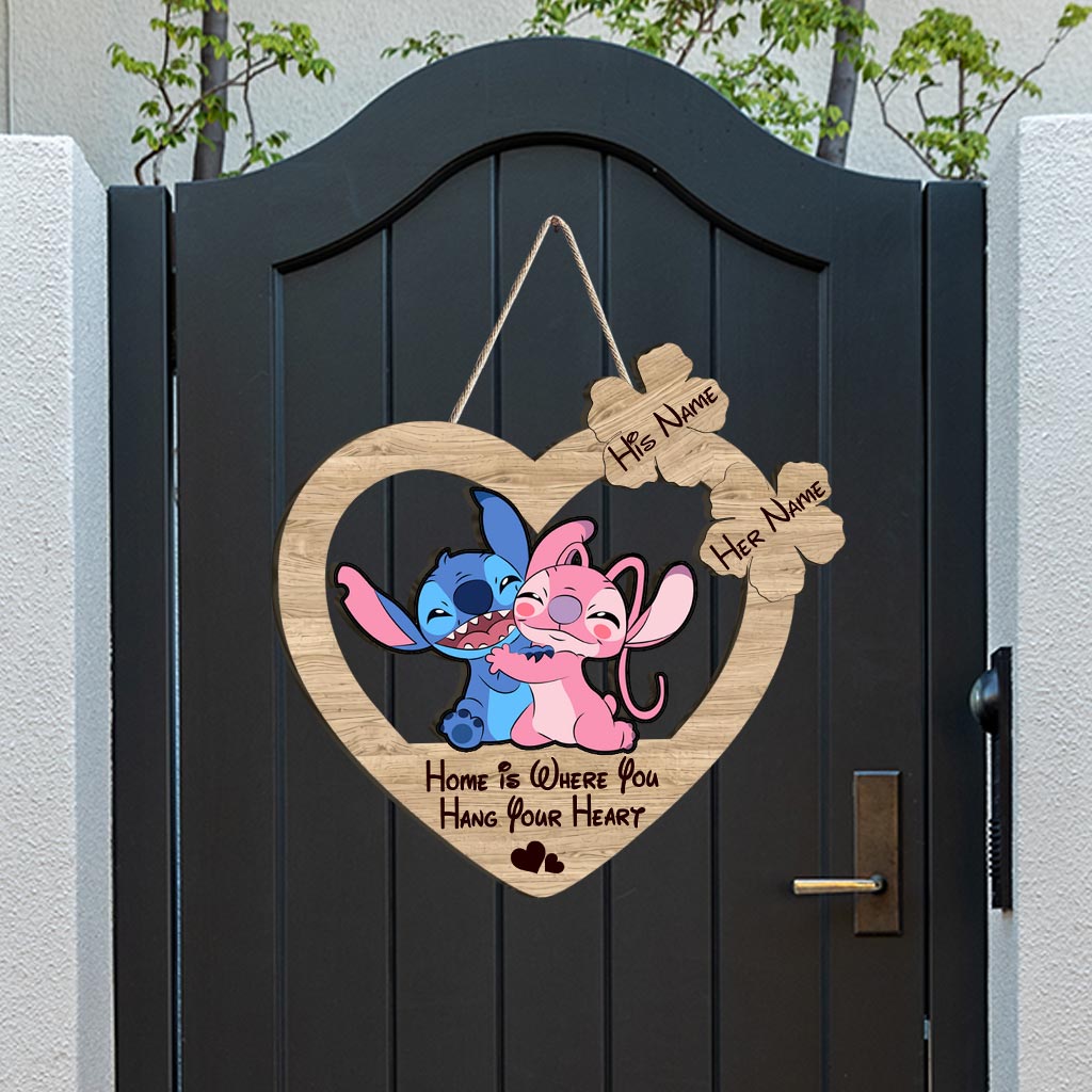 Personalized Ohana Wood Sign Custom Family Name Christmas Gift Wood Sign GradoCreations