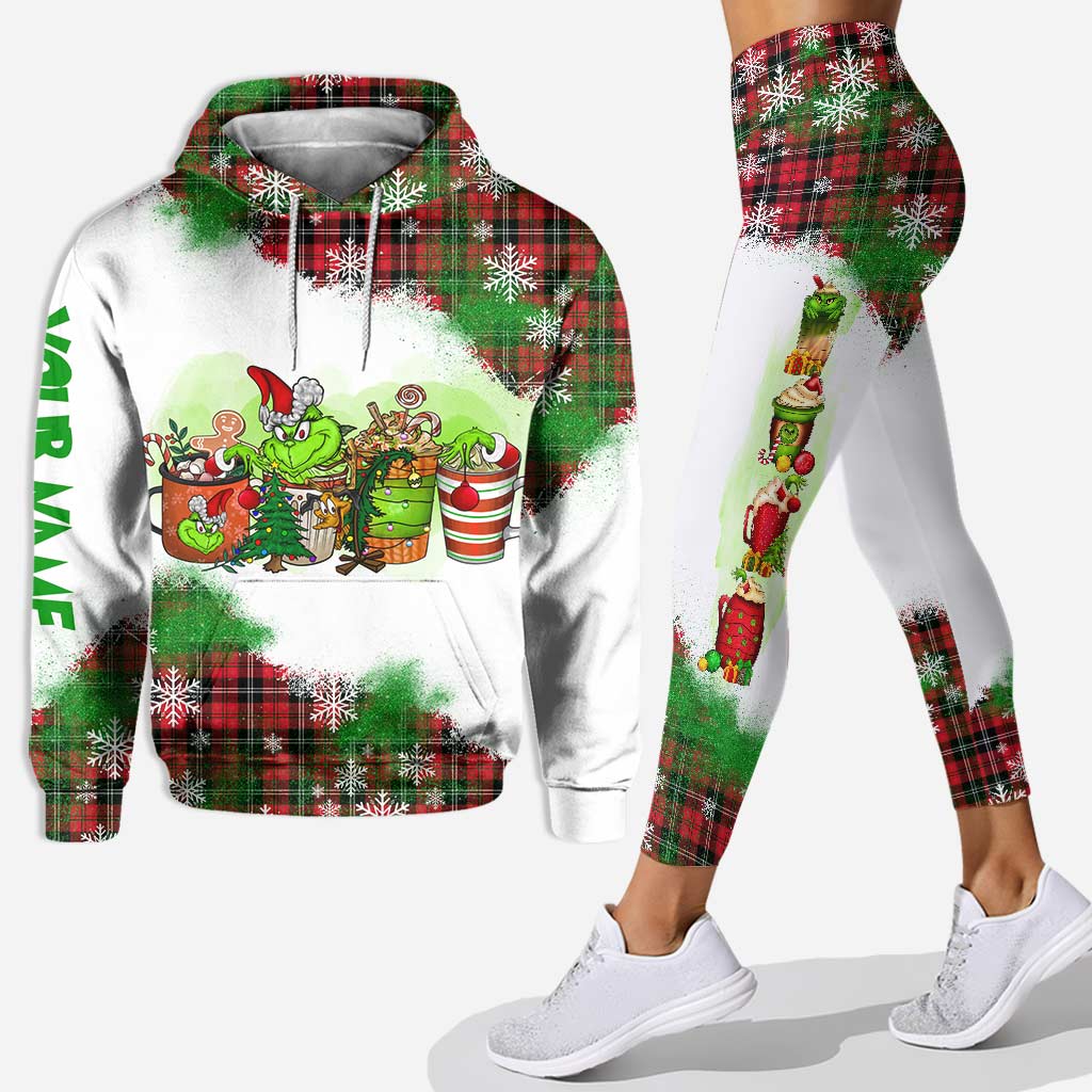 Personalized Christmas Hoodie and Leggings Set Custom Name Holiday Gift Hoodie & Leggings GradoCreations
