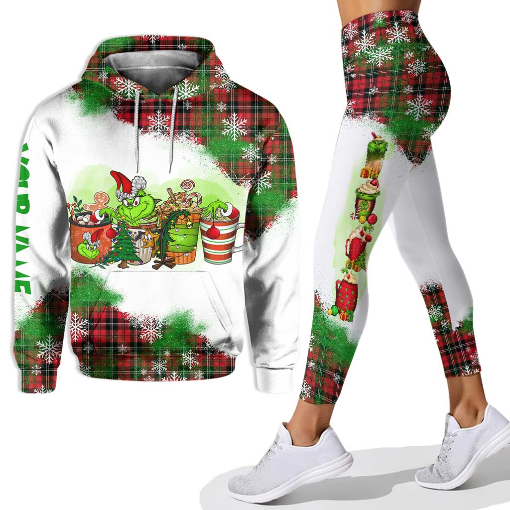 Personalized Christmas Hoodie and Leggings Set Custom Name Holiday Gift Hoodie & Leggings GradoCreations